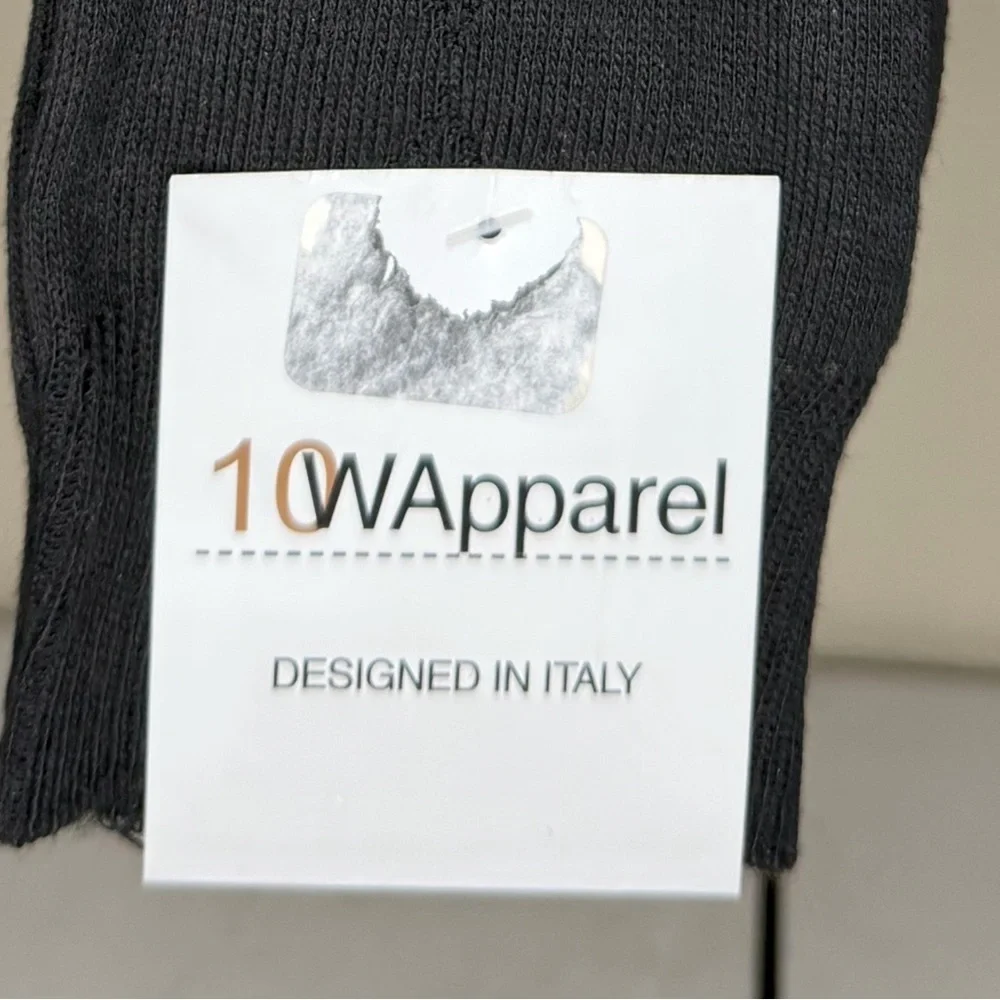 10W Apparel Black Men's Socks